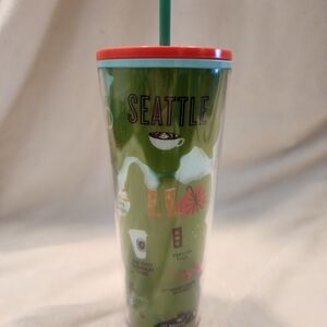 Starbucks Seattle Tumbler with Red Lid